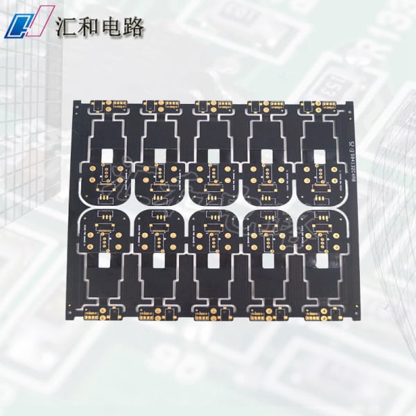 pcb板正反面展示，pcb板正反面都有文字